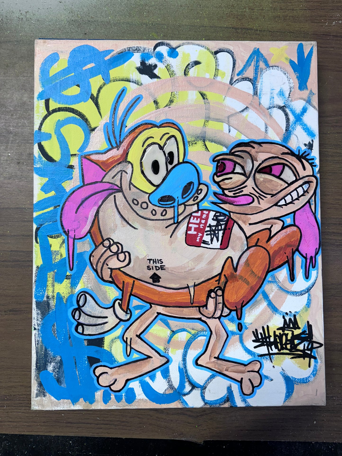 11 x 14 stimmpy graff