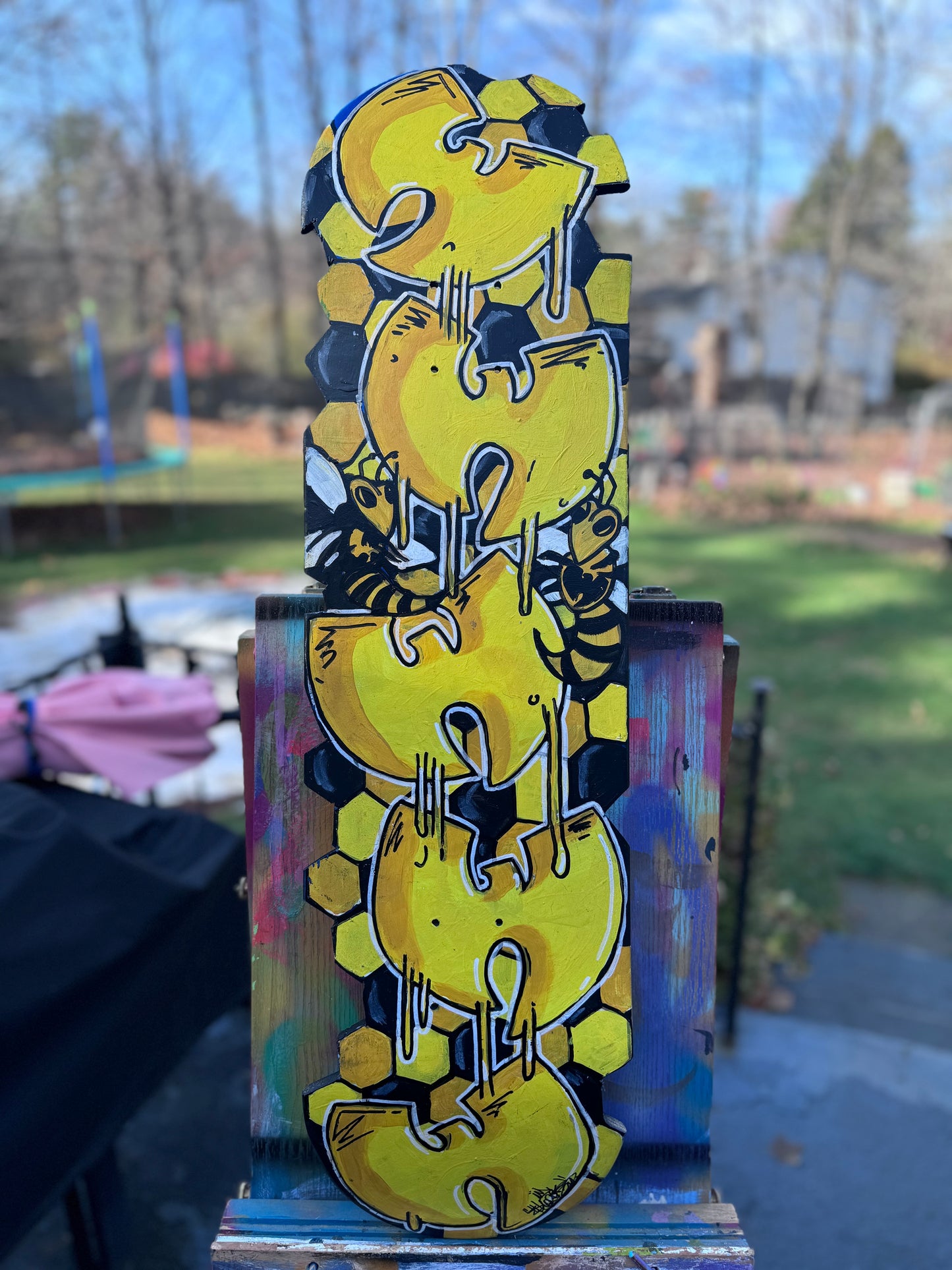 . Hand painted Wu Tang skatedeck