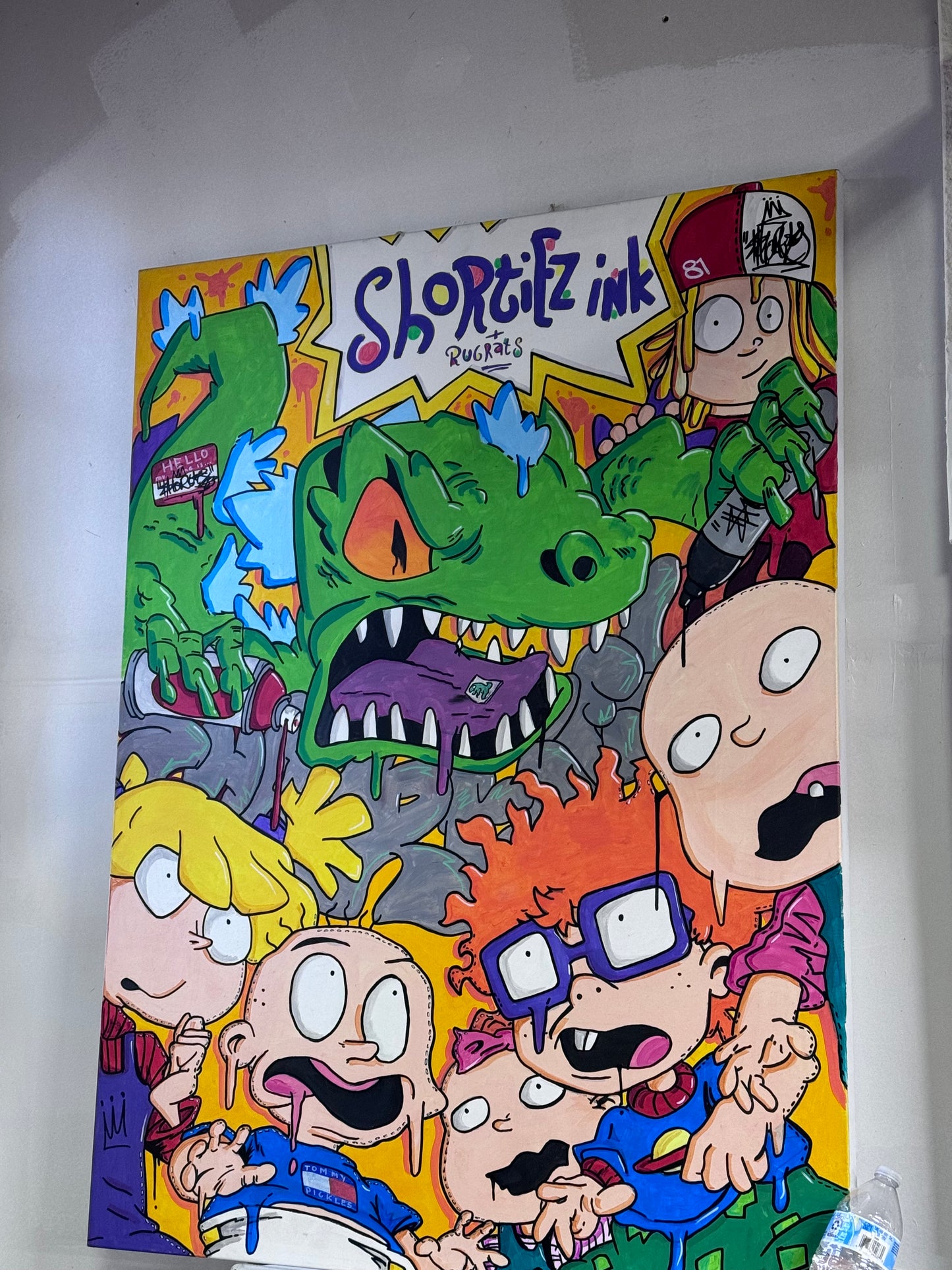 36 x 48 cartoon canvas graffiti