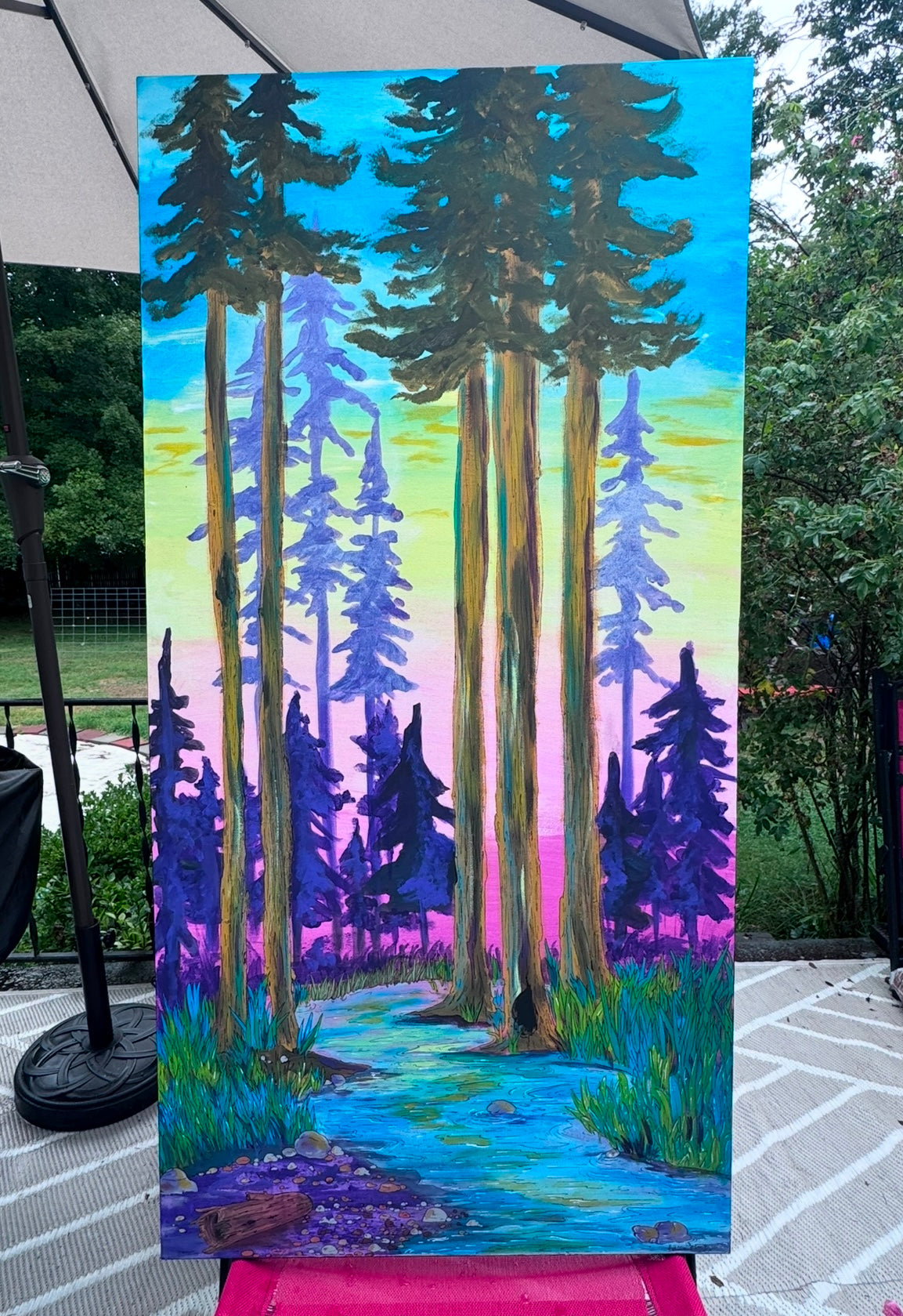 * A Lake path canvas 24 x 48