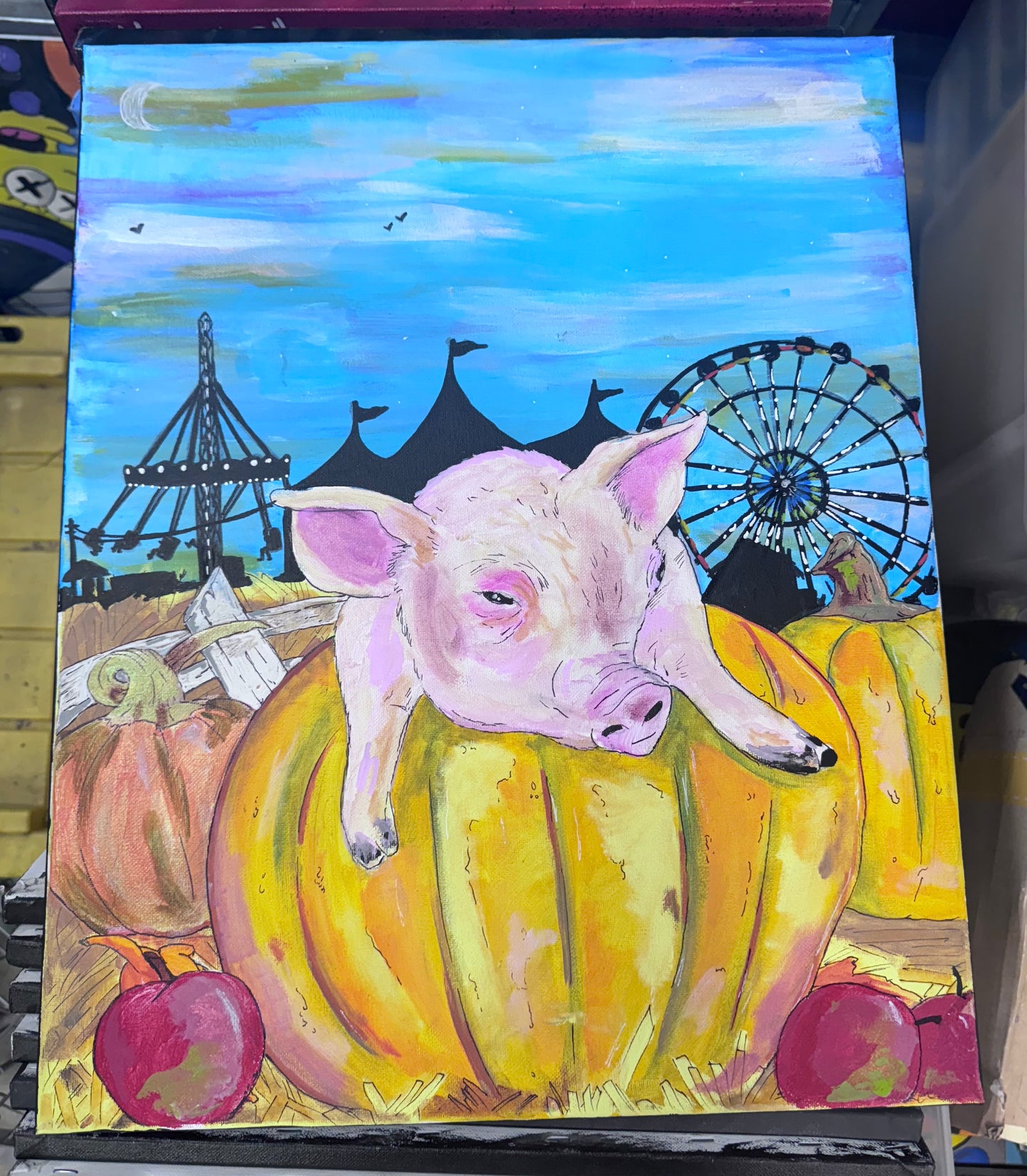 Baby oinky 16 x 20