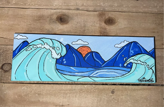12 x 4 blue mountains