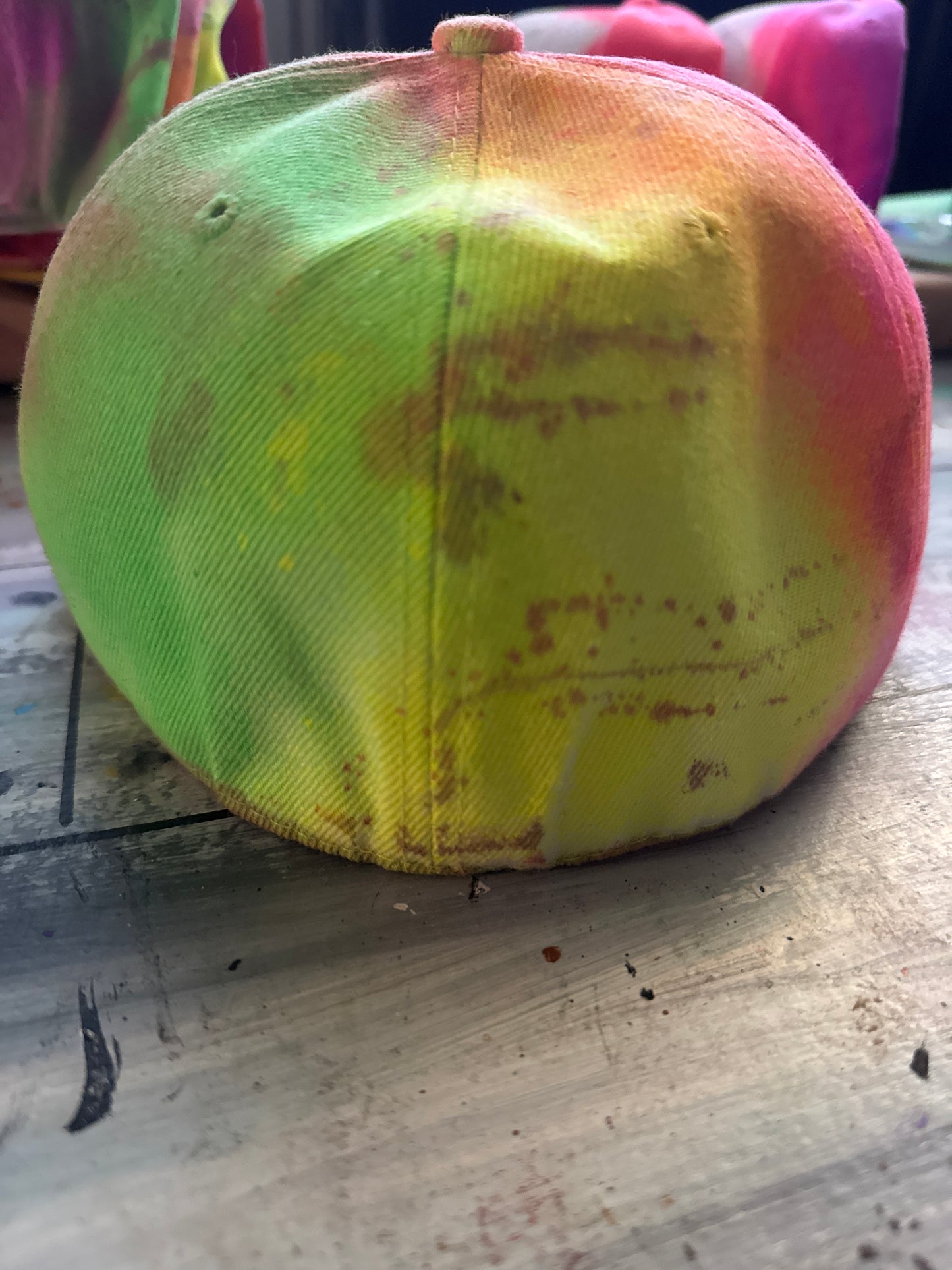 # custom tie dye name hat 7 1/8