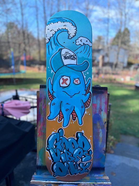 Octo good vibes skatedeck 1/1