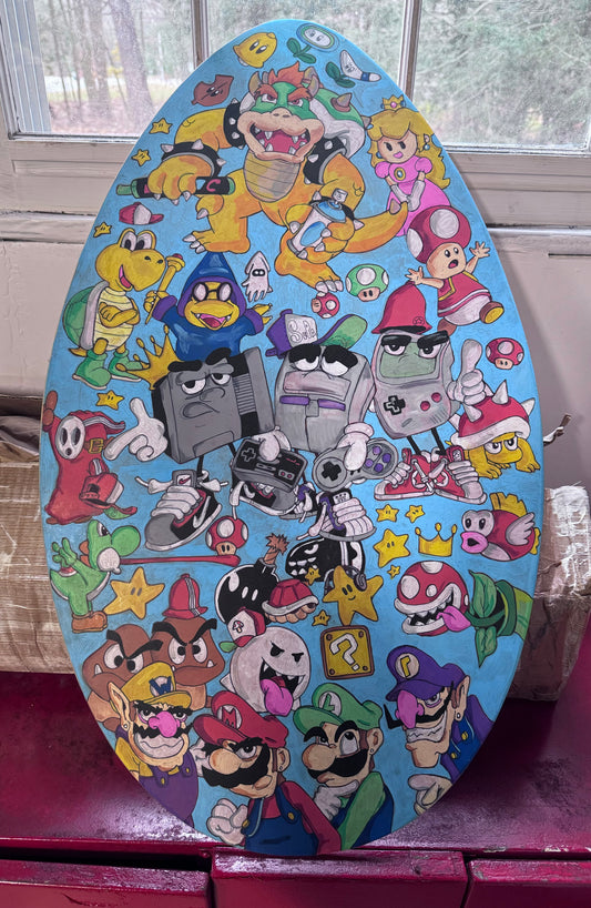 Gaming wood skim board