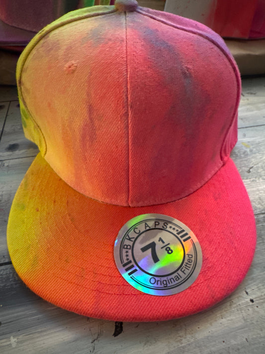 # custom tie dye name hat 7 1/8
