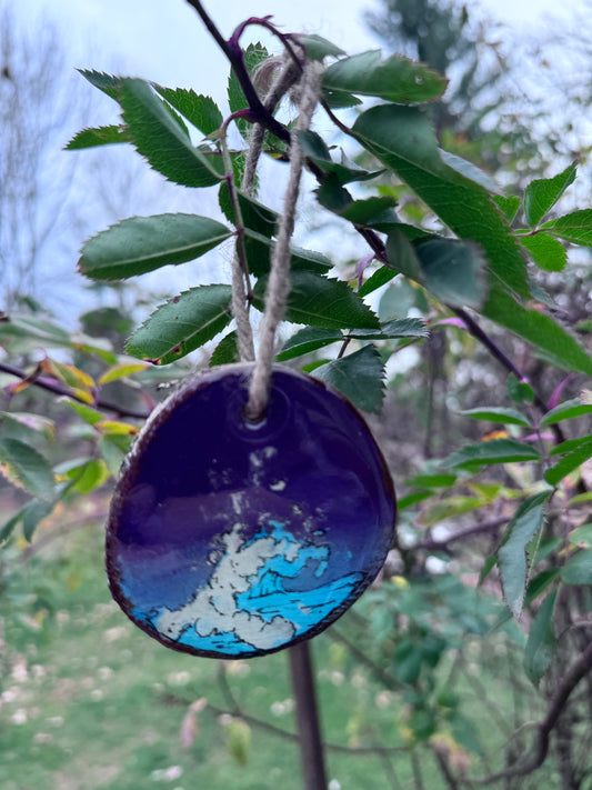 Beach wave ornament 1