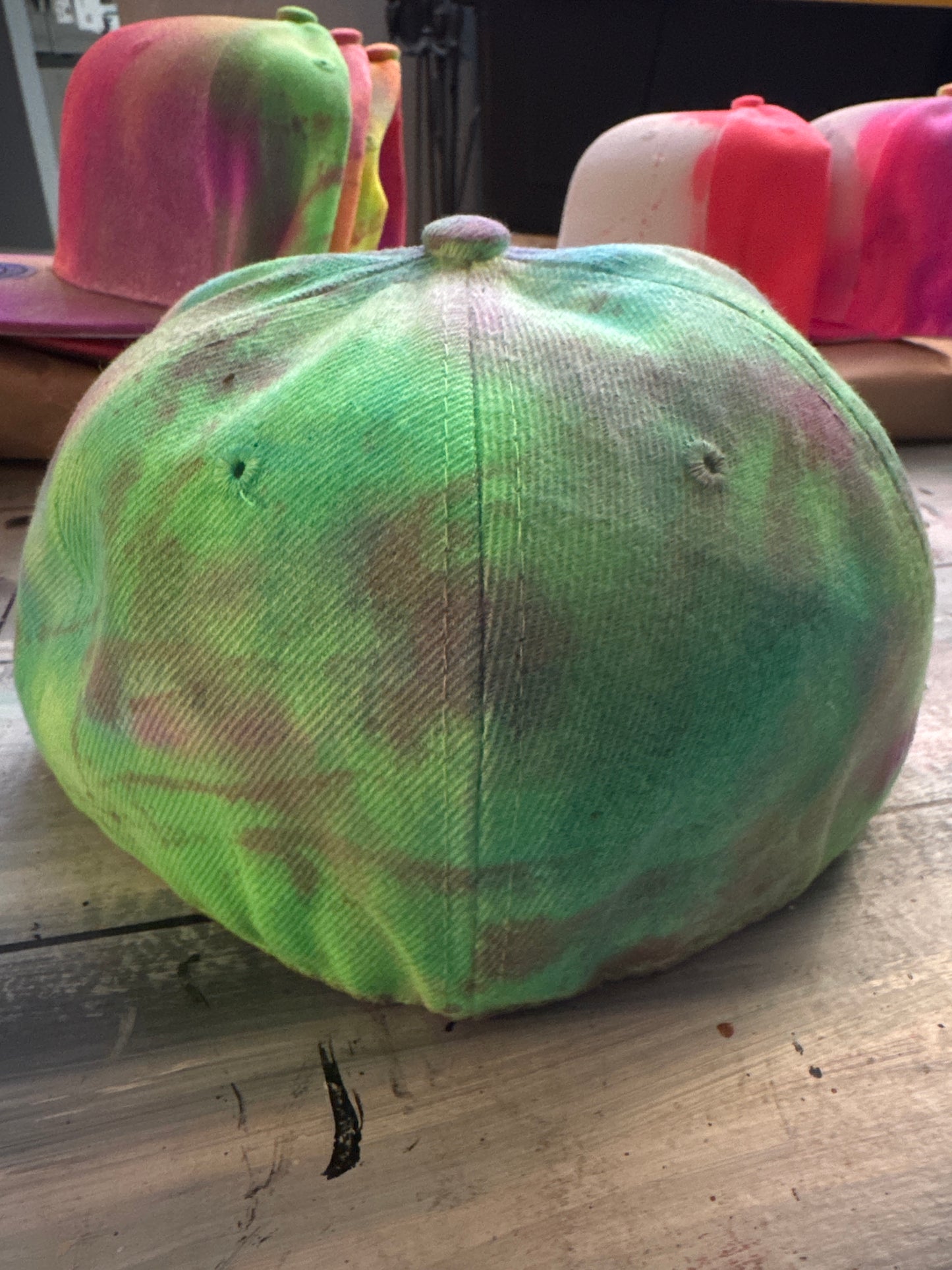 # custom tie dye name hat 7 1/8