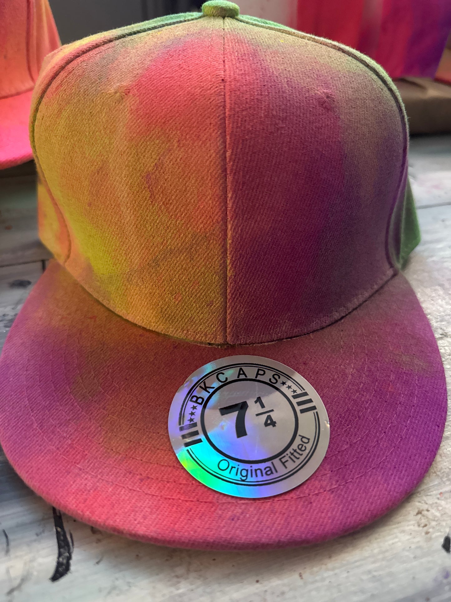 # Custom Name tie dye hat 7 1/4