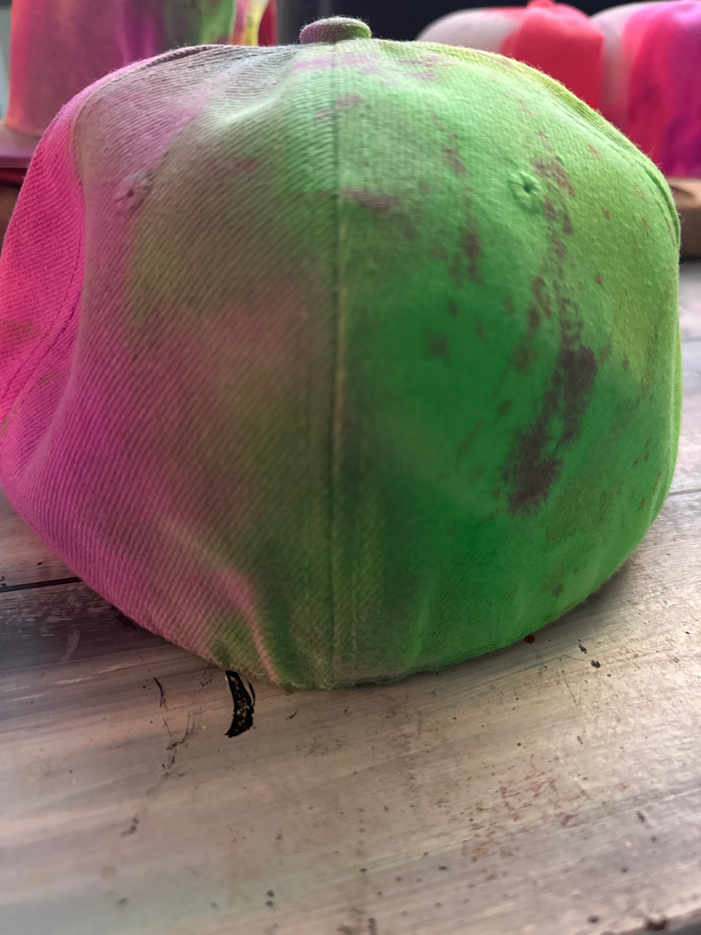 # custom tie dye name hat 7 1/8