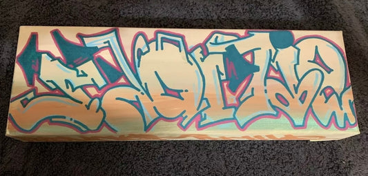 1  (12 x 4) custom name canvas