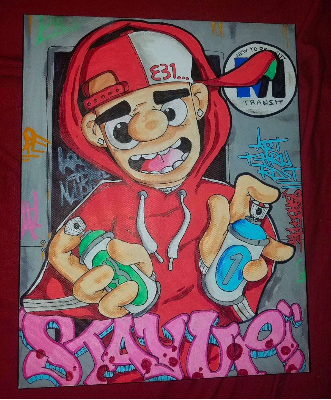 * 16 x 20 custom canvas
