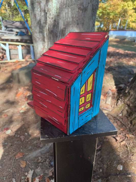 * slanty house birdhouse
