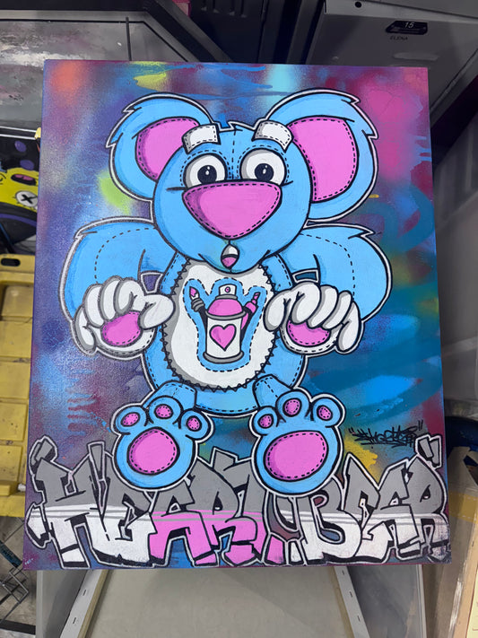 Heart bear 16 x 20